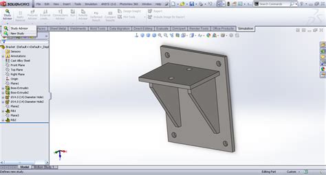 l bracket solidworks file